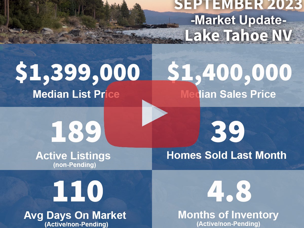 Lake Tahoe NV – Real Estate Market Update –&nbsp;September_2023